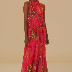 Farm Rio Red Pietra Maxi Dress - small (NWT)